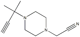 1-Piperazineacetonitrile,4-(1,1-dimethyl-2-propynyl)-(9CI) Struktur