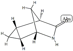 6-Azatricyclo[3.2.1.02,4]octan-7-one,(1R,2S,4R,5S)-rel-(9CI) Struktur