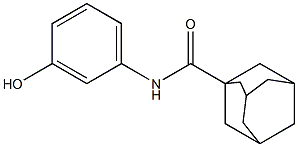 N-(3-hydroxyphenyl)adamantane-1-carboxamide Struktur