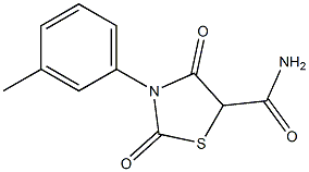 5-Thiazolidinecarboxamide,N-(3-methylphenyl)-2,4-dioxo-(9CI) Struktur