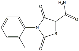 5-Thiazolidinecarboxamide,N-(2-methylphenyl)-2,4-dioxo-(9CI) Struktur