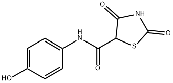 5-Thiazolidinecarboxamide,N-(4-hydroxyphenyl)-2,4-dioxo-(9CI) Struktur