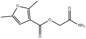 3-Furancarboxylicacid,2,5-dimethyl-,2-amino-2-oxoethylester(9CI) Struktur