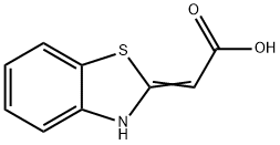 delta2,alpha-Benzothiazolineacetic acid (8CI) Struktur