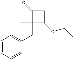 2-Cyclobuten-1-one,3-ethoxy-4-methyl-4-(phenylmethyl)-(9CI) Struktur