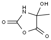 2,5-Oxazolidinedione,4-hydroxy-4-methyl-(9CI) Struktur