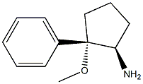 Cyclopentanamine, 2-methoxy-2-phenyl-, (1R,2S)-rel- (9CI) Struktur