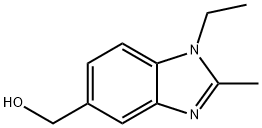 1H-Benzimidazole-5-methanol,1-ethyl-2-methyl-(9CI) Struktur