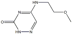 1,2,4-Triazin-3(2H)-one,5-[(2-methoxyethyl)amino]-(9CI) Struktur