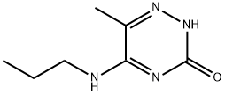 1,2,4-Triazin-3(2H)-one,6-methyl-5-(propylamino)-(9CI) Struktur