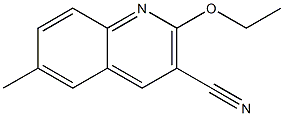 3-Quinolinecarbonitrile,2-ethoxy-6-methyl-(9CI) Struktur