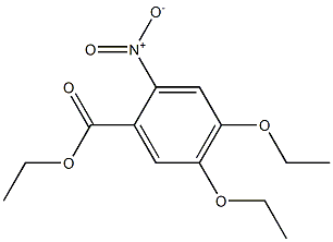 4,5-DIETHOXY-2-NITRO BENZOIC ACID ETHYL ESTER Struktur