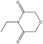 3,5-Morpholinedione,4-ethyl-(9CI) Struktur