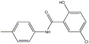 5-chloro-2-hydroxy-N-(4-methylphenyl)benzamide Struktur