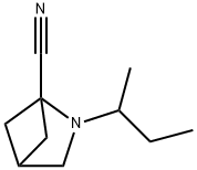 2-Azabicyclo[2.1.1]hexane-1-carbonitrile,2-(1-methylpropyl)-(9CI) Struktur