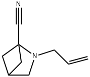 2-Azabicyclo[2.1.1]hexane-1-carbonitrile,2-(2-propenyl)-(9CI) Struktur