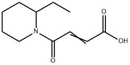 2-Butenoicacid,4-(2-ethyl-1-piperidinyl)-4-oxo-(9CI) Struktur