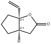 2H-Cyclopenta[b]furan-2-one,6a-ethenylhexahydro-,(3aR,6aS)-rel-(9CI) Struktur