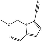 1H-Pyrrole-2-carbonitrile,5-formyl-1-(methoxymethyl)-(9CI) Struktur