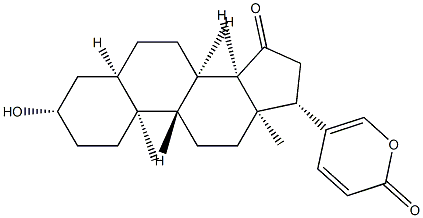 3β-Hydroxy-15-oxo-5β,14β-bufa-20,22-dienolide Struktur