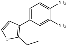 1,2-Benzenediamine,4-(2-ethyl-3-furanyl)-(9CI) Struktur