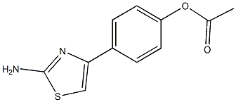 4-(4-Acetoxyphenyl)-2-aminothiazole, 97% Struktur