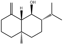 (1S,8aβ)-Decahydro-2α-isopropyl-4aβ-methyl-8-methylenenaphthalen-1β-ol Struktur