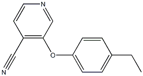 4-Pyridinecarbonitrile,3-(4-ethylphenoxy)-(9CI) Struktur