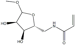 D-Ribofuranoside, methyl 5-deoxy-5-[(1-oxo-2-propenyl)amino]- (9CI) Struktur