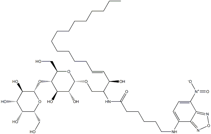 C6 NBD-Sphingosine, beta-D-lactosyl Struktur