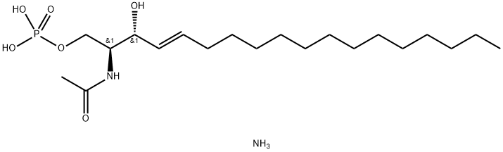 N-acetoyl-ceraMide-1-phosphate (aMMoniuM salt) Struktur