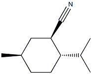 Cyclohexanecarbonitrile, 5-methyl-2-(1-methylethyl)-, (1R,2S,5R)-rel- (9CI) Struktur