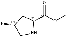 D-Proline, 4-fluoro-, methyl ester, (4R)-rel- (9CI) Struktur