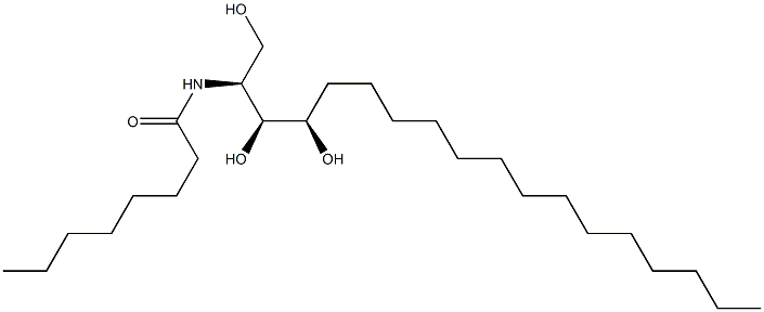 N-octanoyl 4-hydroxysphinganine (SaccharoMyces Cerevisiae) Struktur