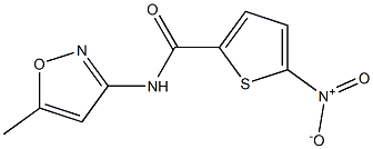 2-Thiophenecarboxamide,N-(5-methyl-3-isoxazolyl)-5-nitro-(9CI) Struktur