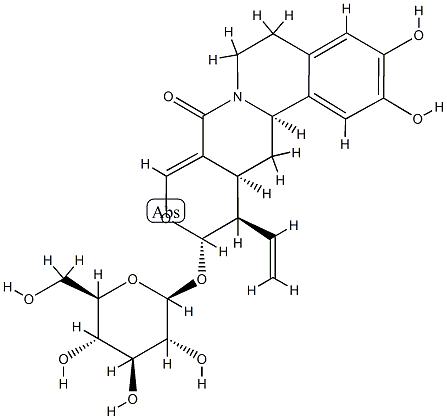 7-O-Demethylalangiside Struktur