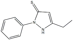 1H-Pyrazole-5-thiol,3-ethyl-1-phenyl-(9CI) Struktur