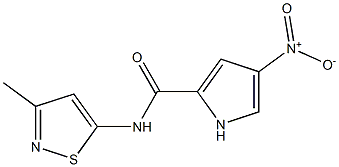 1H-Pyrrole-2-carboxamide,N-(3-methyl-5-isothiazolyl)-4-nitro-(9CI) Struktur