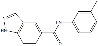 1H-Indazole-5-carboxamide,N-(3-methylphenyl)-(9CI) Struktur