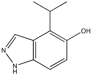 1H-Indazol-5-ol,4-(1-methylethyl)-(9CI) Struktur