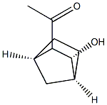 Ethanone, 1-[(1R,3R,4S)-3-hydroxybicyclo[2.2.1]hept-2-yl]-, rel- (9CI) Struktur