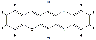 6,13-Dichlorotriphenodioxazine Struktur