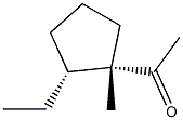 Ethanone, 1-[(1R,2S)-2-ethyl-1-methylcyclopentyl]-, rel-(-)- (9CI) Struktur