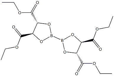 Bis(diethyl-L-tartrate glycolato)diboron Struktur