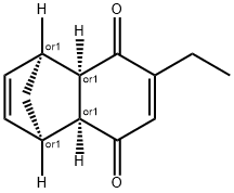 1,4-Methanonaphthalene-5,8-dione,6-ethyl-1,4,4a,8a-tetrahydro-,(1R,4S,4aR,8aS)-rel-(9CI) Struktur