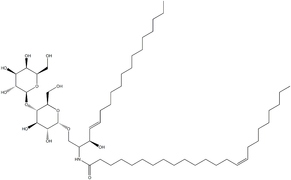 D-lactosyl-1-1'-N-nervonoyl-D-erythro-sphingosine Struktur