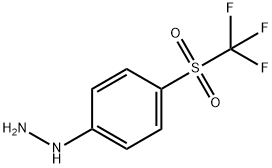 {4-[(trifluoromethyl)sulfonyl]phenyl}hydrazine Struktur