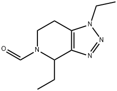 5H-1,2,3-Triazolo[4,5-c]pyridine-5-carboxaldehyde,1,4-diethyl-1,4,6,7-tetrahydro-(9CI) Struktur