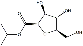 D-Gluconic acid, 2,5-anhydro-, 1-methylethyl ester (9CI) Struktur