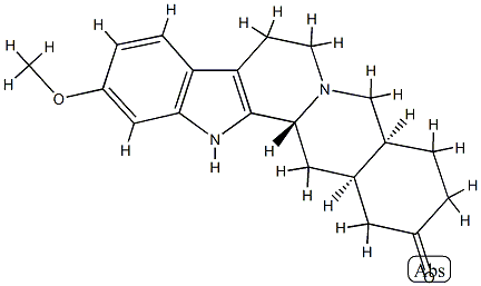 (3β,20α)-11-Methoxyyohimban-17-one Struktur